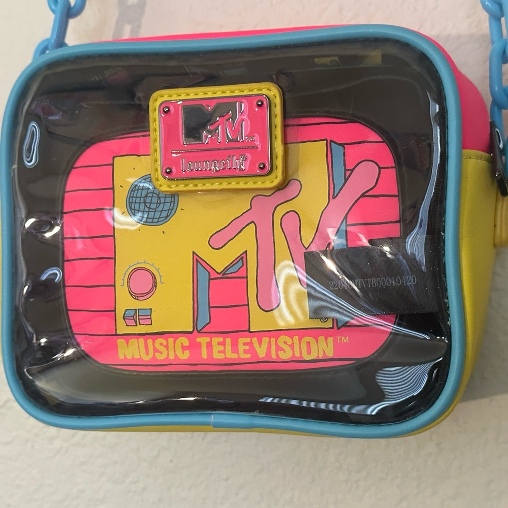 MTV Pink and Yellow Portable Audio Device Retro Style